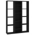 Divisor de espacios/estantería aglomerado negro 100x24x140