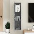 Mueble de TV madera contrachapada gris hormigón 30,5x30x110