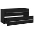 Armario para lavabo madera contrachapada negro 100x38,5x48