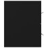 Armario para lavabo madera contrachapada negro 100x38,5x48