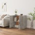 Aparador de madera contrachapada gris hormigón 80x33x70