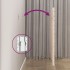Cabecero de cama de pared madera maciza de pino 141x3x91,5