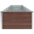Arriate de jardín de acero galvanizado marrón 480x80x45