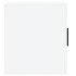Mueble de TV madera contrachapada blanco brillo 100x35x40