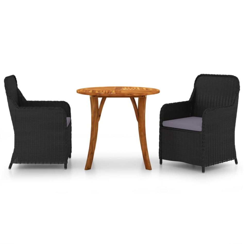 Juego de comedor para jardín 3 piezas