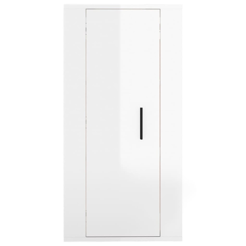 Mueble para TV de pared blanco brillante 40x34,5x80