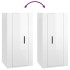 Mueble para TV de pared blanco brillante 40x34,5x80