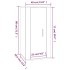 Mueble para TV de pared blanco brillante 40x34,5x80