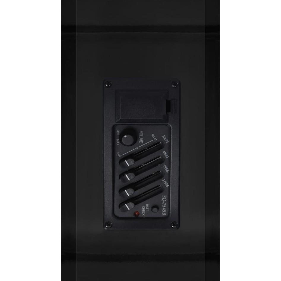 Guitarra clásica occidental con ecualizador y 6 cuerdas