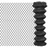 Valla de tela metálica acero gris 25x1,25