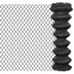 Valla de tela metálica acero gris 25x1,25 m