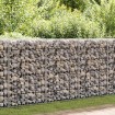 Muro de gaviones con cubiertas acero galvanizado 60x50x100 cm