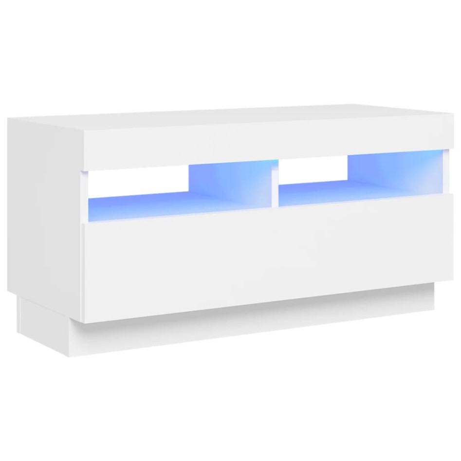 Mueble para TV con luces LED blanco 80x35x40