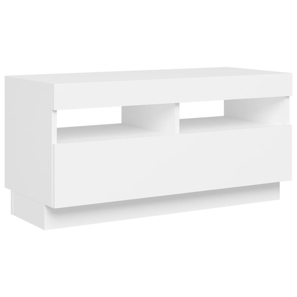 Mueble para TV con luces LED blanco 80x35x40
