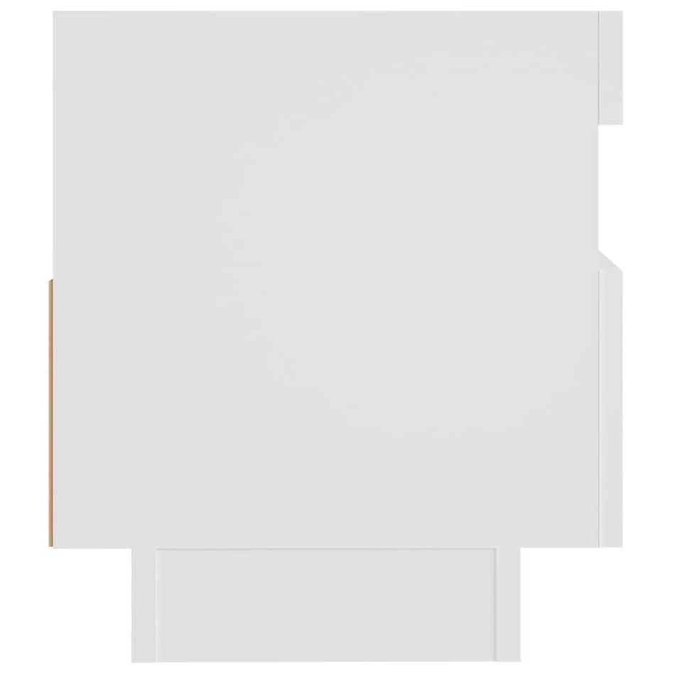 Mueble para TV con luces LED blanco 80x35x40