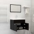 Conjunto de muebles de baño 2 pzas madera contrachapada