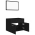 Conjunto de muebles de baño 2 pzas madera contrachapada
