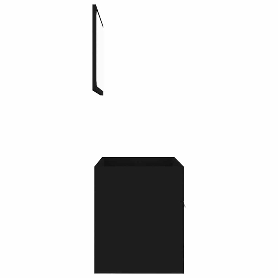 Conjunto de muebles de baño 2 pzas madera contrachapada