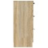 Aparador de madera contrachapada color roble Sonoma 60x30x70