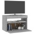 Mueble de TV con luces LED gris Sonoma 60x35x40
