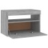 Mueble de TV con luces LED gris Sonoma 60x35x40