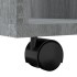 Armario con ruedas madera contrachapada gris Sonoma 60x35x75