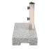 Base de sombrilla de granito rectangular 25
