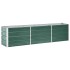 Arriate de jardín de acero galvanizado verde 240x40x45
