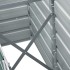 Arriate de jardín de acero galvanizado verde 240x40x45