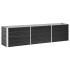 Arriate de acero galvanizado gris antracita 240x40x45