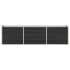 Arriate de acero galvanizado gris antracita 240x40x45