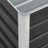 Arriate de acero galvanizado gris antracita 240x40x45