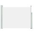 Toldo lateral retráctil de jardín color crema 120x500