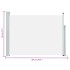 Toldo lateral retráctil de jardín color crema 120x500