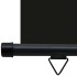 Toldo lateral de balcón negro 105x250