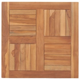 Superficie de mesa de madera maciza de teca 60x60x2,5