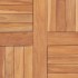 Superficie de mesa de madera maciza de teca 60x60x2,5