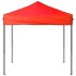 Carpa para fiestas plegable rojo 2x2