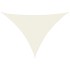 Toldo de vela triangular tela Oxford color crema 5x7x7