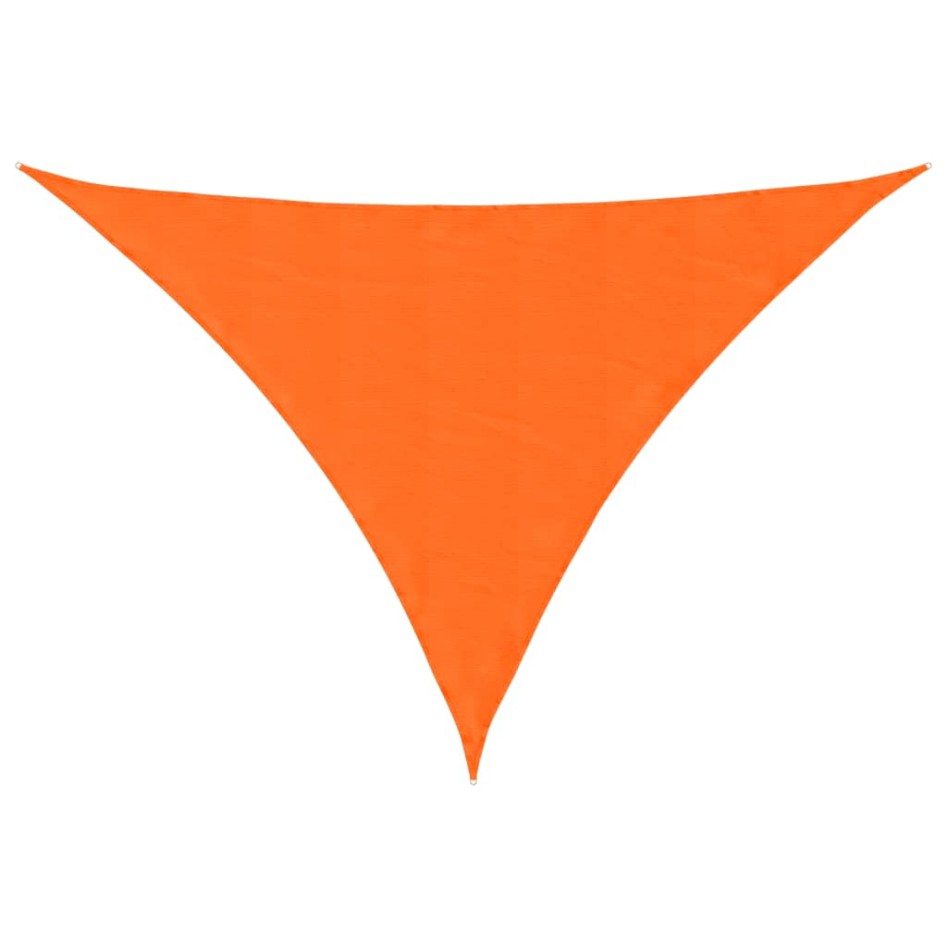 Toldo de vela triangular tela Oxford naranja 5x7x7