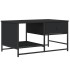 Mesa de centro madera de ingeniería negra 85,5x51x45