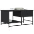Mesa de centro madera de ingeniería negra 85,5x51x45