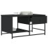 Mesa de centro madera de ingeniería negra 85,5x51x45