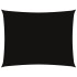 Toldo de vela rectangular tela Oxford negro 4x5