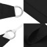 Toldo de vela rectangular tela Oxford negro 4x5