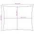 Toldo de vela rectangular tela Oxford negro 4x5