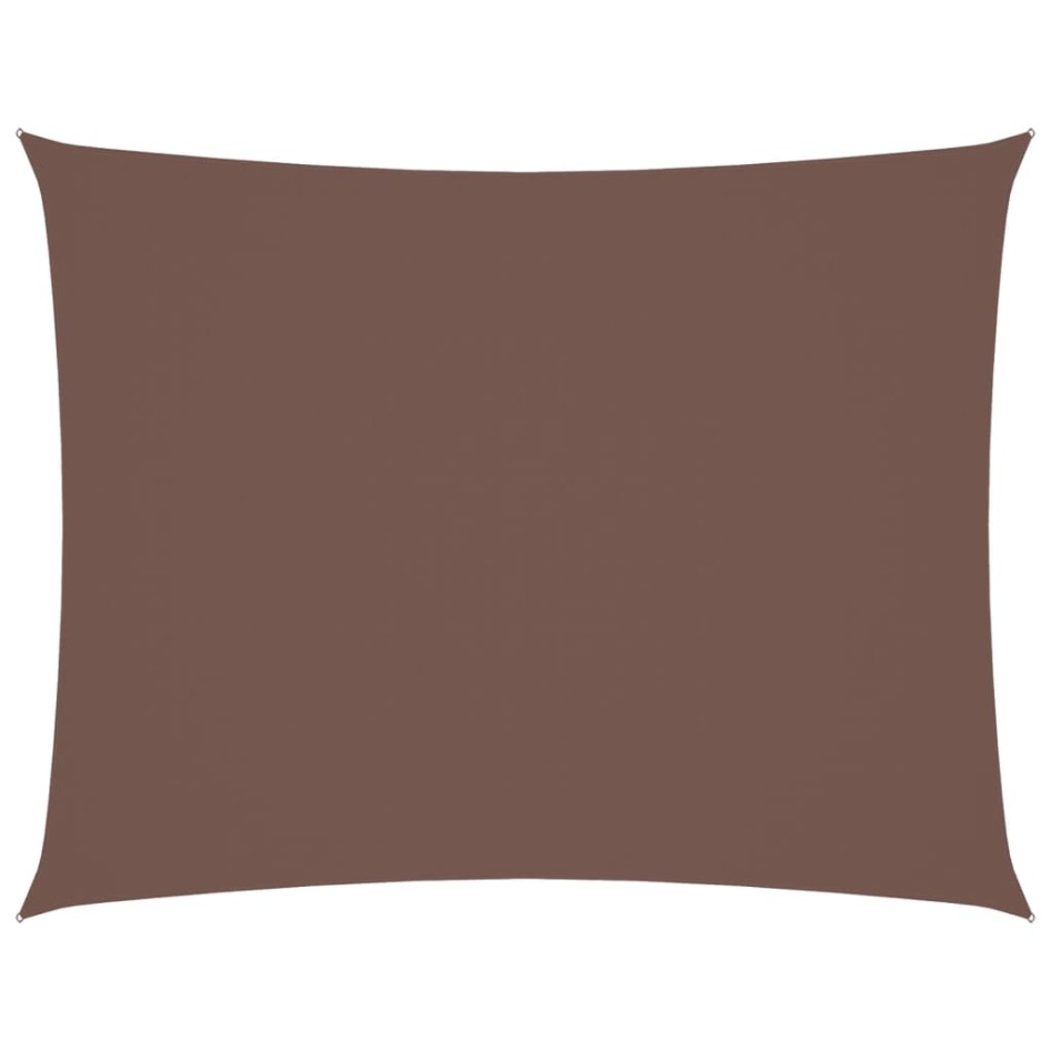 Toldo de vela rectangular tela Oxford marrón 4x6