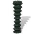 Valla de tela metálica acero verde 1,5x15