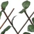 Valla enrejada de sauce 5 piezas hojas artificiales 180x90