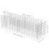 Arriate de gaviones de acero 180x50x50